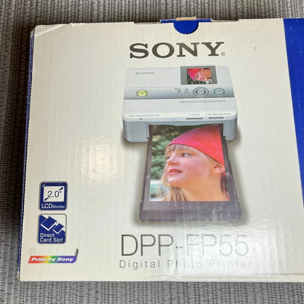 Sony DPP-FP55 Picture Station Digital Photo Printer 4x6 Dye-Sub PictBridge LCD